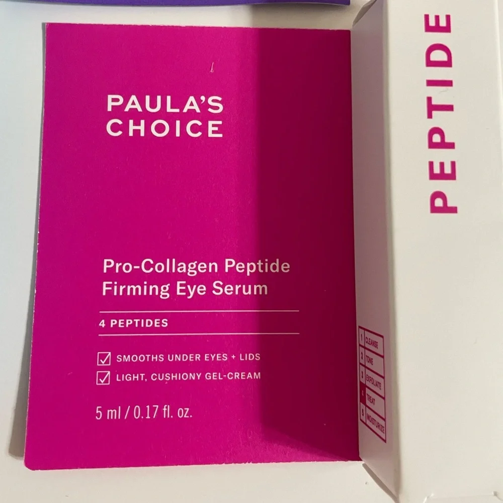 New PAULAS CHOICE Liquid Exfoliant and serum samples